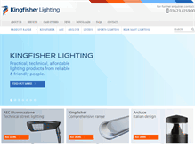 Tablet Screenshot of kingfisherlighting.com
